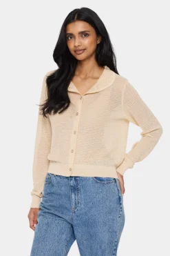 GizetteSZ Collar Button Cardigan-