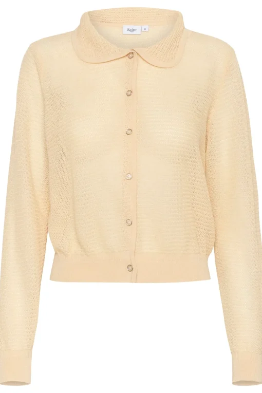 GizetteSZ Collar Button Cardigan-