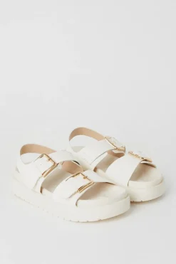 Glow Double Buckle Chunky Sandals