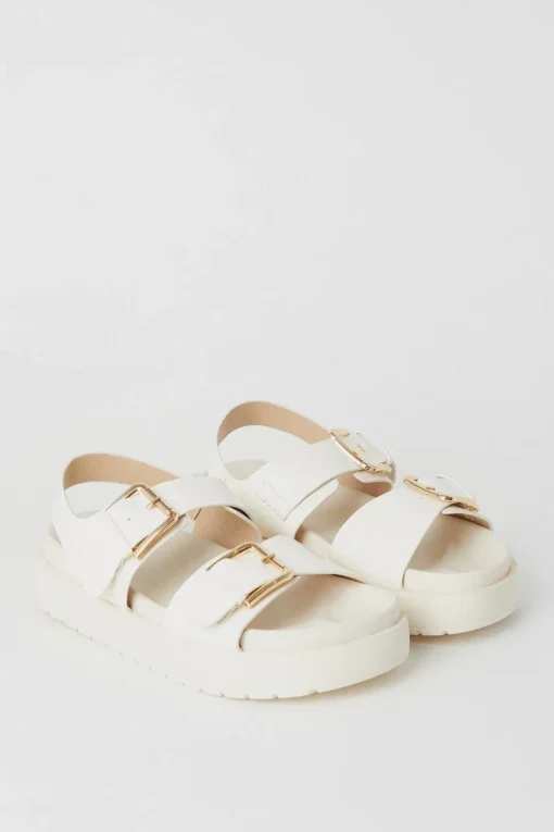 Glow Double Buckle Chunky Sandals