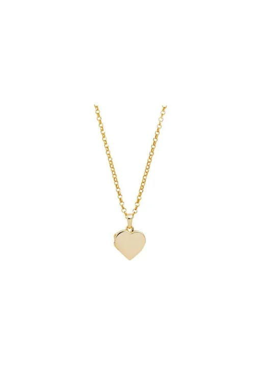 Gold Plated Sterling Silver 925 Heart Locket
