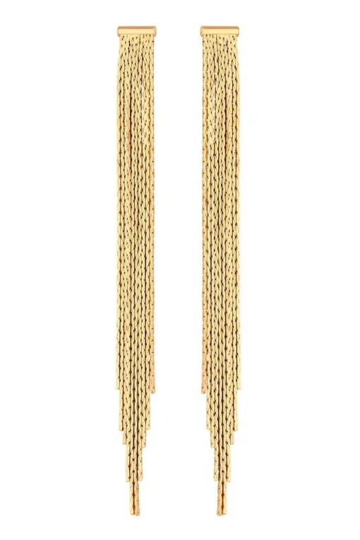 Gold Statement Snake Earrings