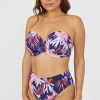 Gorgeous Arianna Palm Padded Strapless Bikini Top