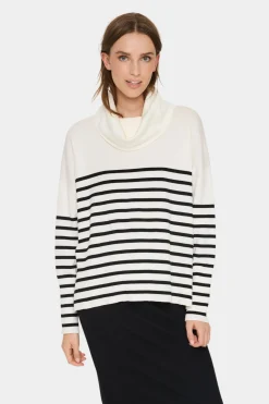 GrilaSZ Cowl Neck Stripe Pullover-