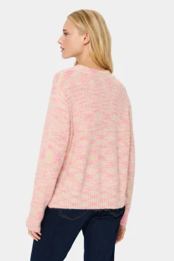 GustaSZ Crew Neck Melange Knit Pullover-
