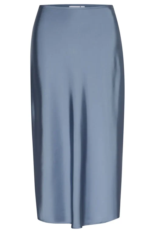 HafiaSZ High-waisted Satin Skirt-