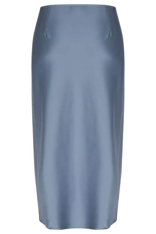 HafiaSZ High-waisted Satin Skirt-