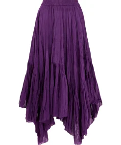 Handkerchief Hem Maxi Skirt