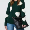 Heart Embellished Slim Jumper