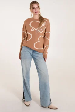 Heart Print 'Amour' Jumper