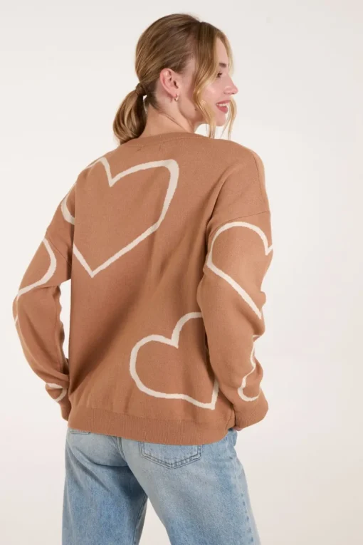 Heart Print 'Amour' Jumper