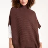 High Neck Oversized Ribbed Tabard Jumper
