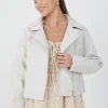 High Shine PU Biker Jacket
