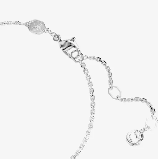 Hyperbola Rhodium Plated White Infinity Bracelet 5679664