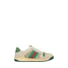 Iconic Monogram Lace-Up Sneakers with Contrasting Leather Patch