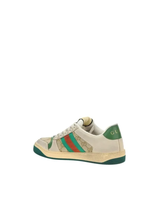 Iconic Monogram Lace-Up Sneakers with Contrasting Leather Patch