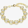 Imber Gold Plated White Crystal Bracelet 5682586