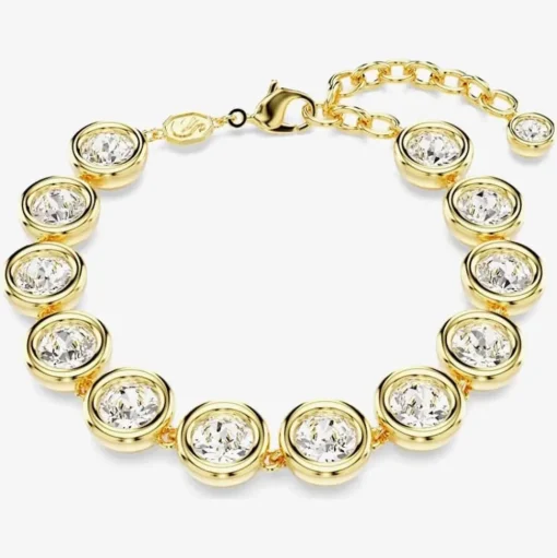 Imber Gold Plated White Crystal Bracelet 5682586