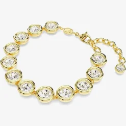 Imber Gold Plated White Crystal Bracelet 5682586