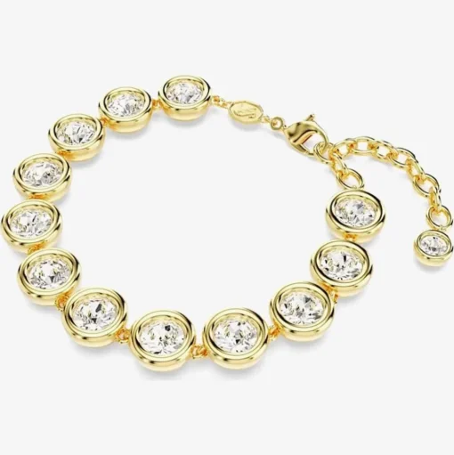 Imber Gold Plated White Crystal Bracelet 5682586