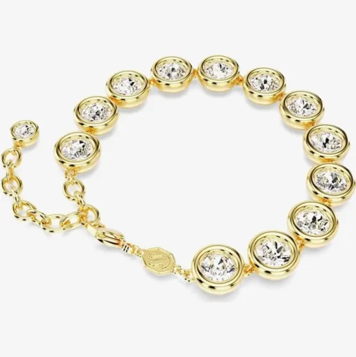 Imber Gold Plated White Crystal Bracelet 5682586
