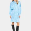 ImenaSZ Above Knee Printed Shirt Dress-