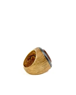 Intrecciato Wood Ring