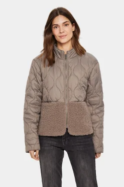 IsodoraSZ Quilted Teddy Fabric Jacket-