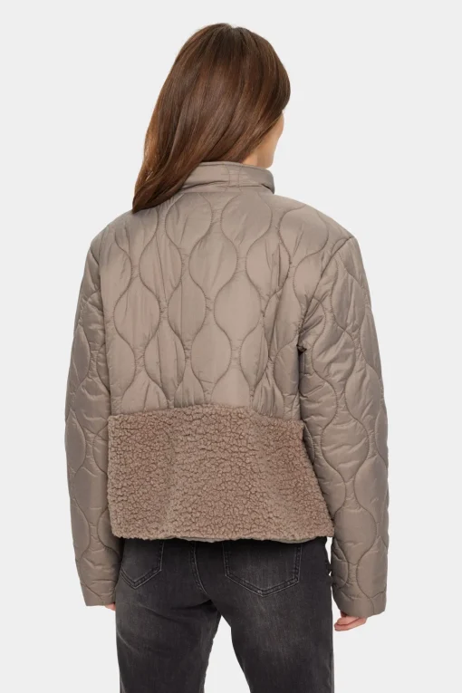 IsodoraSZ Quilted Teddy Fabric Jacket-