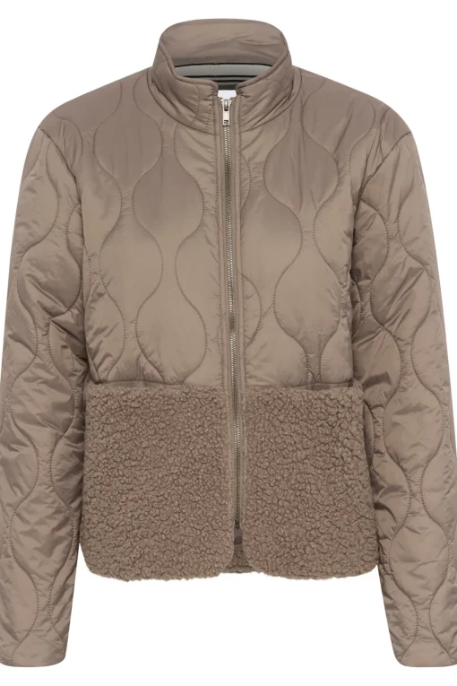 IsodoraSZ Quilted Teddy Fabric Jacket-