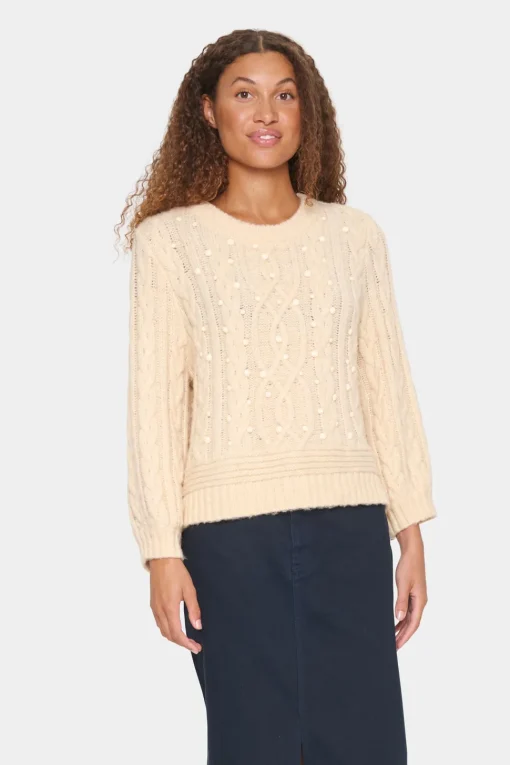 IvalaSZ Pearl Detail Pullover-