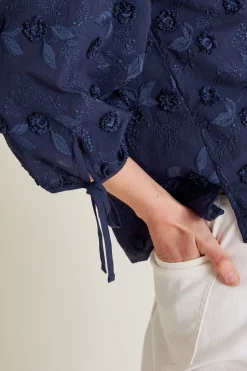Ivy Floral Embroidered Blouse