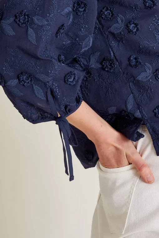 Ivy Floral Embroidered Blouse