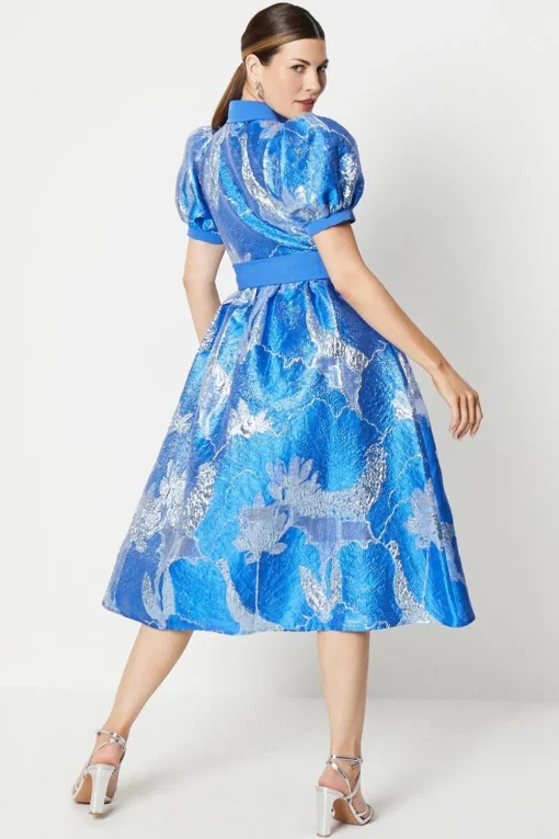 Jacquard Shirt Dress