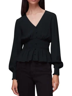 Jenny Peplum Top-Plain