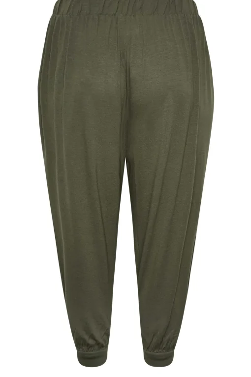 Jersey Cropped Harem Trousers