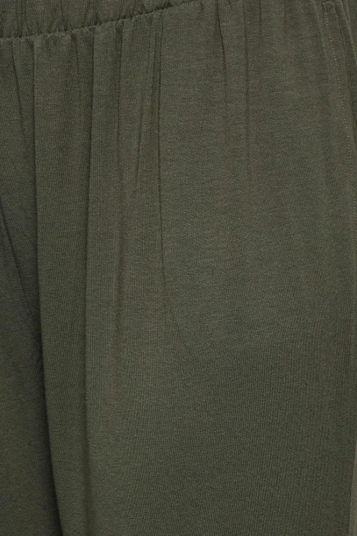 Jersey Cropped Harem Trousers