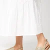 Juli Comfort Crochet Detail Slingback Flat Sandals