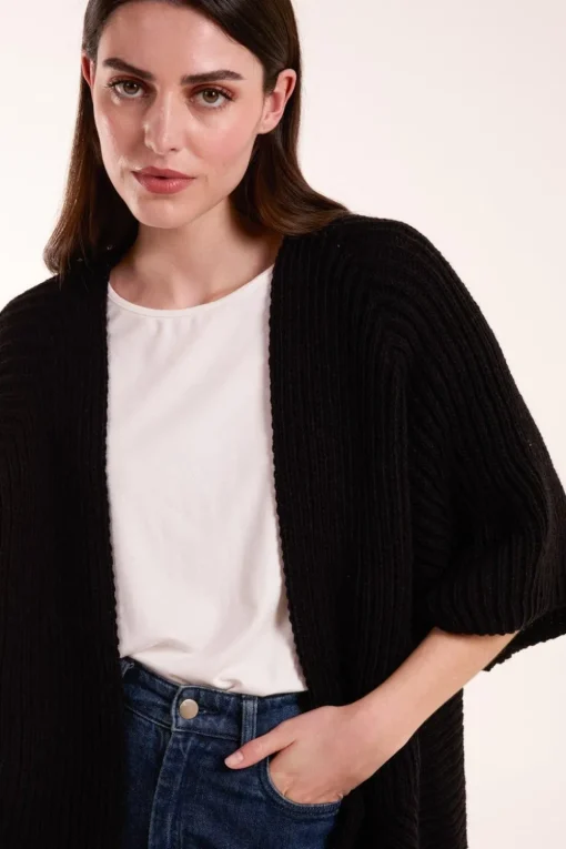 Knitted Mid Length Cardigan