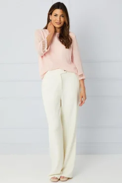 Lace Cuff Overlay Top