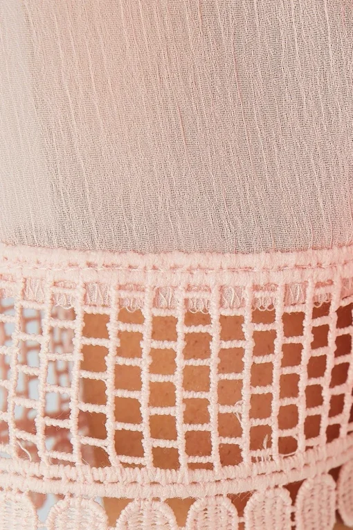 Lace Cuff Overlay Top