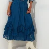 Lace Godet Maxi Skirt