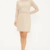 Lace Long Sleeve Midi Dress