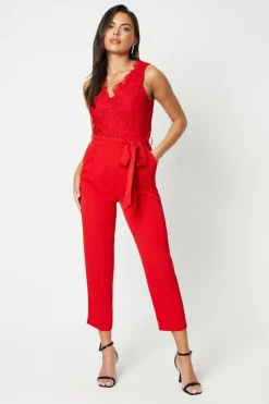 Lace Top Jumpsuit