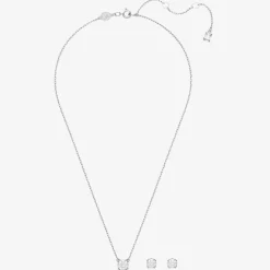 Ladies Constella Rhodium Plated Jewellery Set 5647663