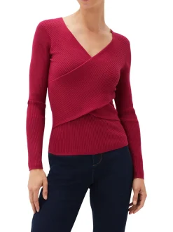 Lelyah Wrap Knit Top-