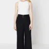 Linen Wide Leg Belted Trouser