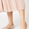 Lisbon Mesh Diamante Ballet Pumps