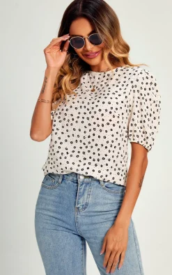 Little Flower Top/Blouse In White
