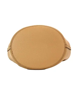 Lola Small Leather Shoulder Bag Sand